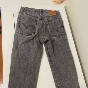 Levis Black Wedgie Straight Jean